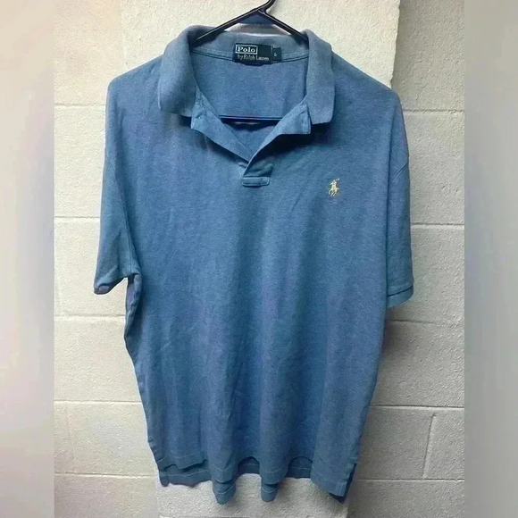 Polo blue short sleeve by Ralph Lauren. Size Large - Picture 1 of 3